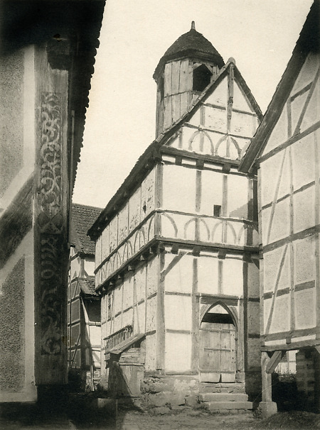 Das ehemalige Gemeindehaus in Wagenfurth, vor 1890