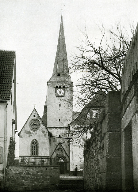 Die ehemalige Klosterkirche in Schlüchtern, vor 1930