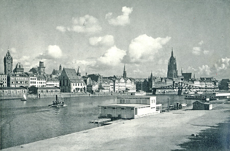 Das Frankfurter Mainufer, vor 1930