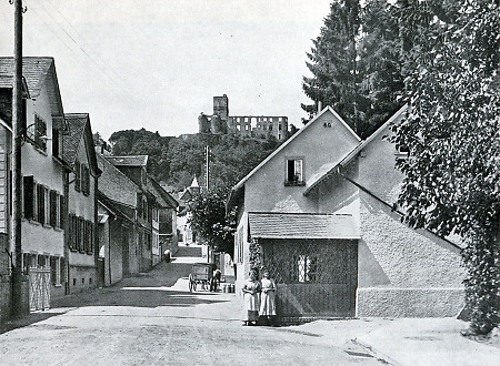 Straße in Königstein im Taunus, vor 1930