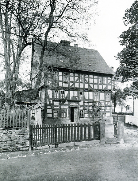 Das Pfarrhaus in Gladenbach, vor 1930