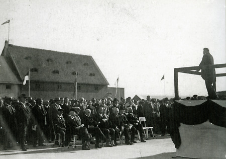 Eröffnung des erweiterten Flughofes Frankfurt, 16. August 1926