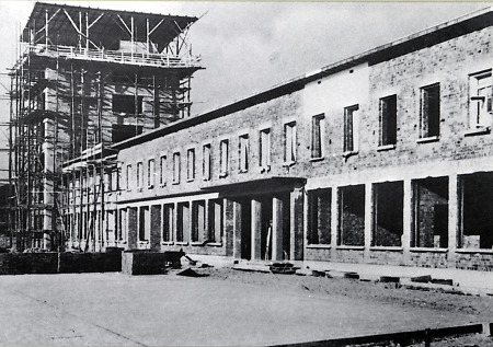 Das Empfangsgebäude des Frankfurter Flughafens, Anfang 1936