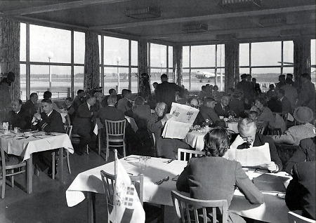 Restaurant im Frankfurter Flughafen, 1950-1960