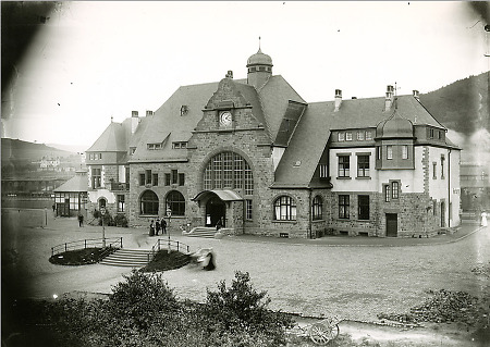 Der neue Herborner Bahnhof, nach 1907
