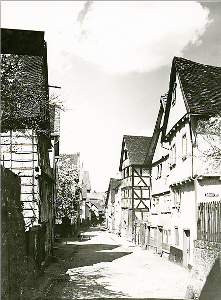 Die Kalder-Chaldäergasse in Herborn, 1928
