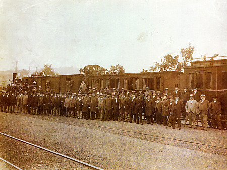 Feier zur Eröffnung der Bahnstrecke Herborn-Hartenrod in Herborn, 1902