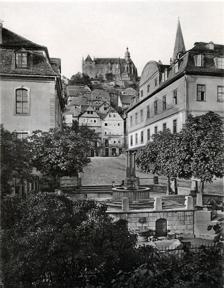 Blick auf Marburger Schloss, um 1875