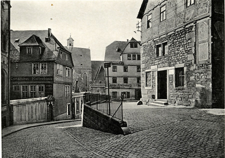 Kilian und Universitätskirche von Marburg, um 1875