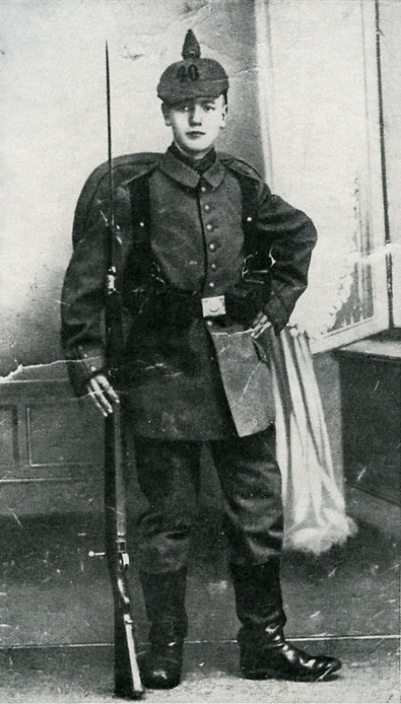 Adalbert Gimbel als Kriegsfreiwilliger des Weltkrieges, 1914-1918
