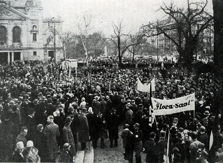 Nationalsozialistische Kundgebung in Frankfurt, um 1920-1930