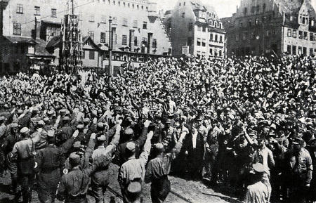 Beim Reichsparteitag in Nürnberg, 1929