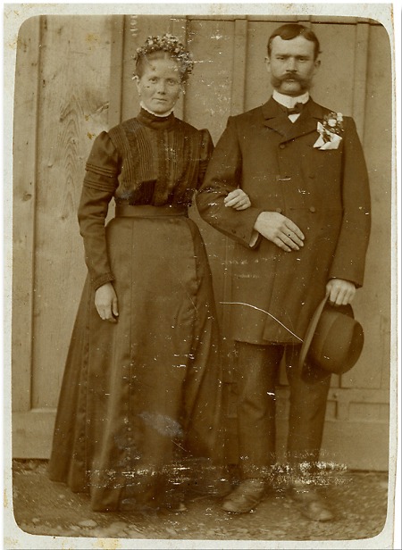 Brautpaar aus Rengershausen, um 1910