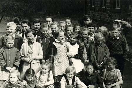 Schulklasse aus Rengershausen, 1958