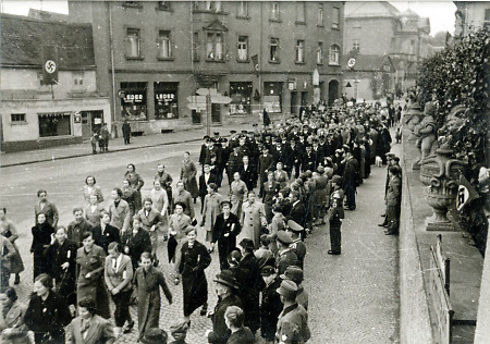 Festumzug zur Maifeier in Bensheim, 1. Mai 1938