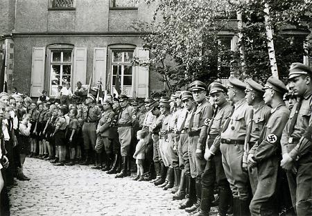 Einweihung des HJ-Heims „Christian Crößmann-Heim“ in Bensheim, 29. September 1935