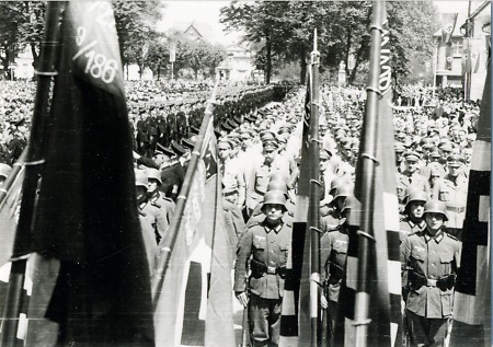 Aufmarsch beim Kreistag in Bensheim, 19. Juni 1938