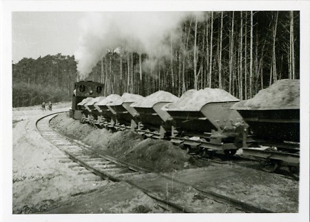 Bau der Reichsautobahn bei Lorsch, 1934