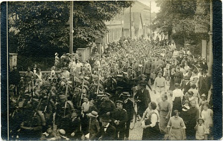 Reichswehr in Bensheim, 8. August 1915