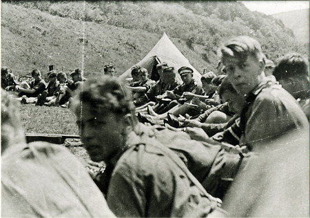 Bensheimer Hitlerjungen im Zeltlager, um 1935