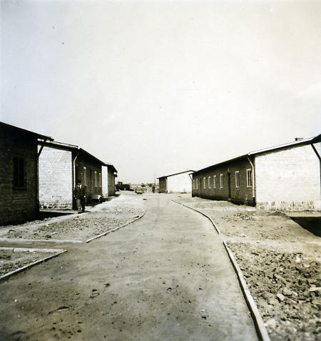 Die Gossebachsiedlung bei (Stadt-)Allendorf im Bau, um 1939