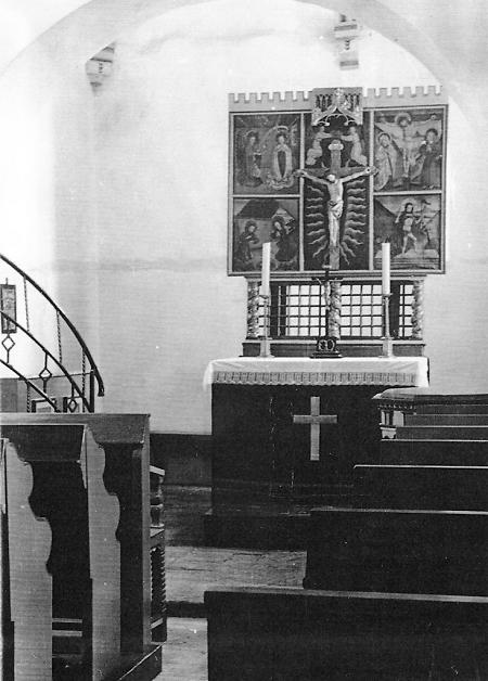 Altarrum in Dorfitter vor der Renovierung, 1981