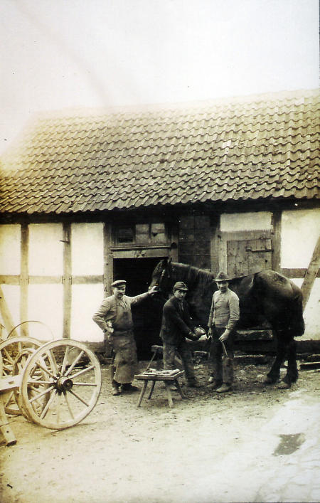Schmiede des Christian Schnatz in Dorfitter, 1910
