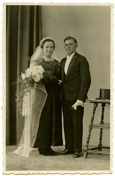 Brautpaar aus Büdesheim, Oktober 1939