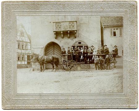 Ausflug von Büdesheimern nach Windecken, um 1905