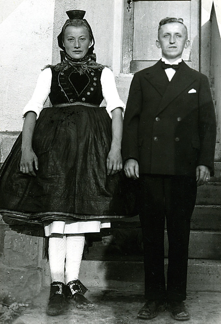 Brautpaar aus Schrecksbach, um 1938