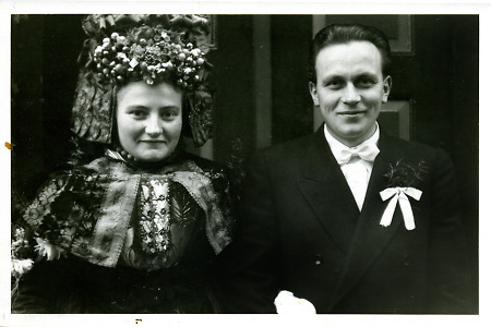 Schrecksbacher Brautpaar, um 1955