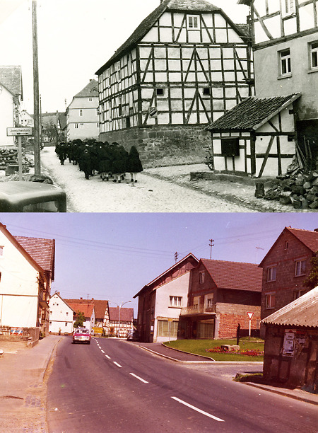 Ortsansicht in Schrecksbach, 1930-1959