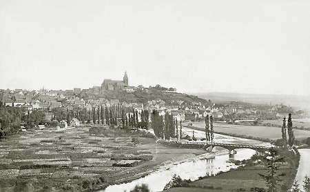 Ansicht von Frankenberg, um 1870