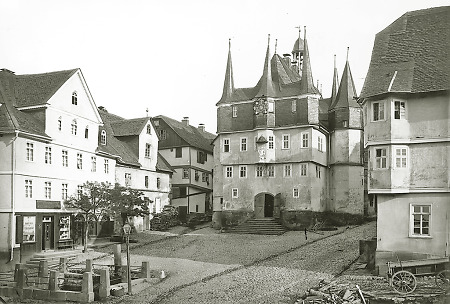 Das Frankenberger Rathaus, um 1890