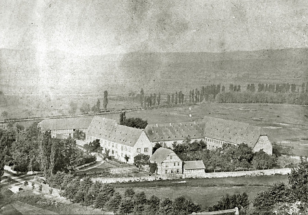 Das ehemalige Zisterzienserinnenkloster St. Georgenberg bei Frankenberg, um 1870