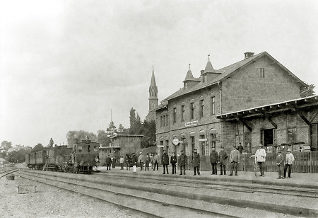 Der Frankenberger Bahnhof, 1890er Jahre