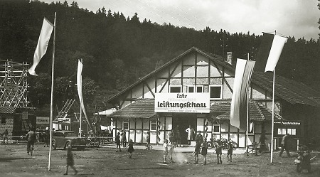 Ausstellungsgelände der Ersten Frankenberger Leistungsschau, 1949
