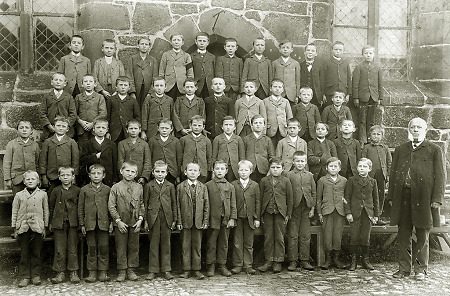 Frankenberger Jungenschulklasse, um 1895