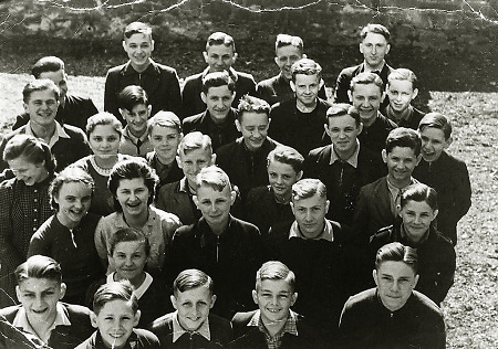 Schulklasse der Edertalschule in Frankenberg, 1940