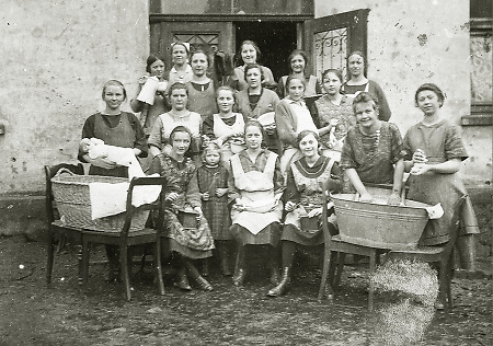 Hauswirtschaftskurs in Frankenberg, 1924