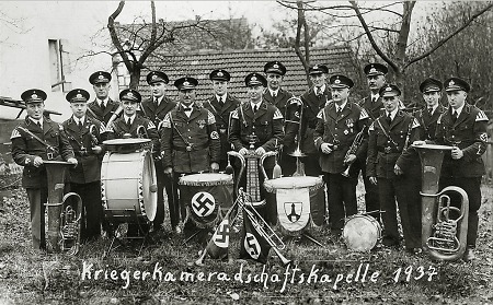 Die Frankenberger Kriegerkameradschaftskapelle, 1937