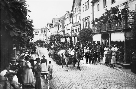 Landwirtschaftsfest in Frankenberg, 1905