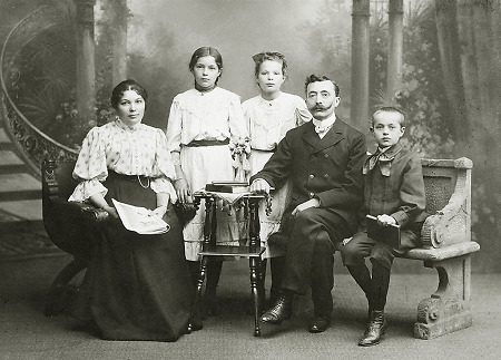 Frankenberger Stadtkämmerer mit seiner Familie, um 1905