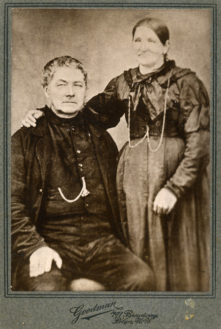 Ausgewandertes Ehepaar aus Frankenberg in New York, um 1890?