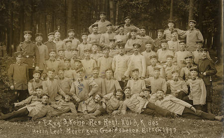 Reservisten des Deutschen Heeres, 1911