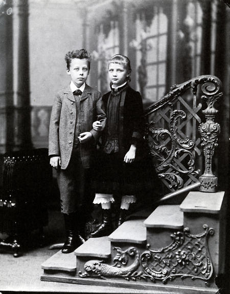 Geschwister in Kassel, 1887