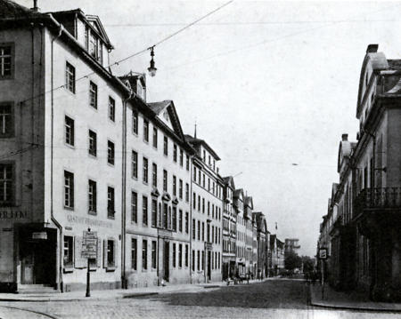 Frankfurter Straße in Kassel, 1920-1930