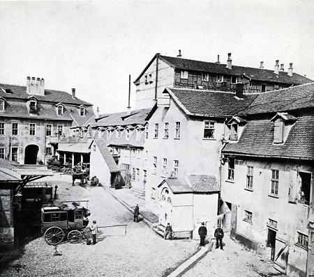 Alte Post in Kassel, 1877