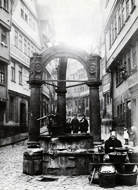 Brinkbrunnen in Kassel, um 1894
