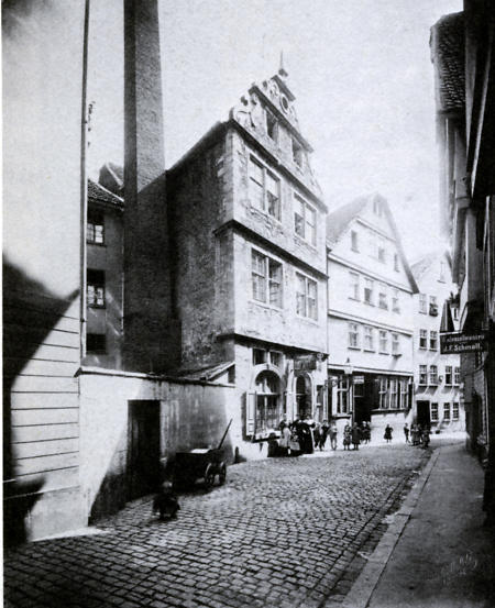 Untere Fuldagasse in Kassel, 1886-1893